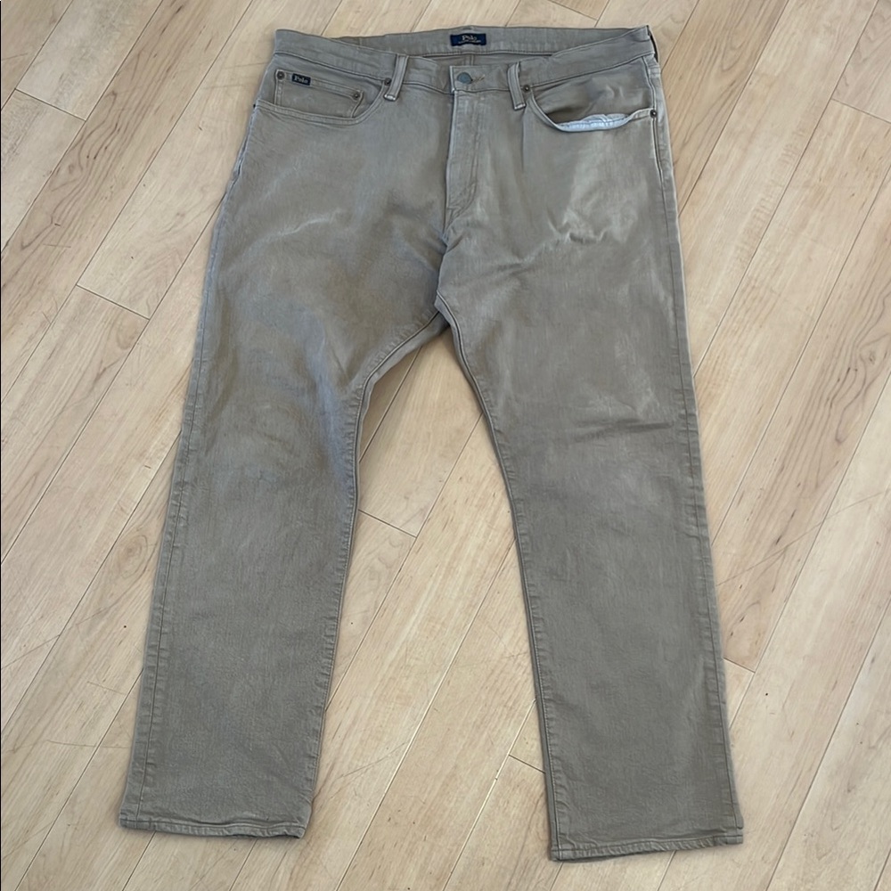 Polo by Ralph Lauren Tan Straight Jeans with Relaxed Fit